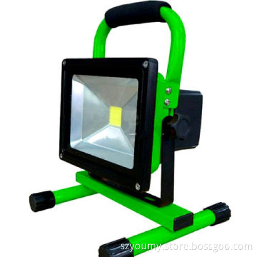 AC 110-240V rechargeable battery floodlight, 10W, outdoor emergency lighting